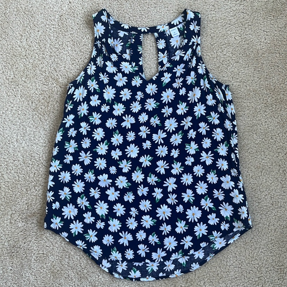 Old Navy Floral Daisy Print Tank Top in Women's Extra Small XS